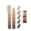 Uock Five Color Eyeshadow Stick Set Matte And Shimmer Eyeshadow Pencils Face Highlighter Sticks And Eye Makeup Pencils Highly Pigmented