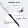Waterproof Steel Tube Brush Mascara For Lower Thin Short Eyelashes Long Lasting No Flaking No Clumping