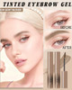 Eyebrow Gel Tint 2Pcs Blonde Eye Brow Dye Glue Waterproof Brow Tinting Kit