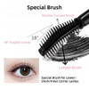 Mascara In Black Waterproof Mascara With Special Brush For Sparse Short Eyelashes No Clumping Easy To Apply Natural Long Lasting