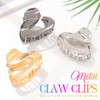 Casdre Small Metal Hair Clips Non Slip Hair Claw Clips For Women