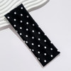 2Pcs Polka Dot Headband Black White Headbands Elastic Polka Dots Hair Accessories Non Slip Fashion Head Bands Vintage Design Sports Yoga