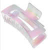 Claw Hair Clip Surprise Message Inside Hair Accessory Iridescent Colors 1 Count Pearl Pink