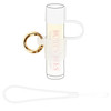 Desing Wish Silicone Chapstick Holder With Cap Cover 0.6 Diameter Portable Lip Balm Holder Key Chain Sleeve Chapstick Keychain Holder With