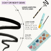 Pacifica Black Liquid Eyeliner Pen Liquid Line Felt Tip Smudge Proof Eyeliner Water Resistant Gel Makeup Eye Liner Matte Fine Tip Clean