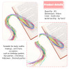 Wllhyf 30 Pcs Hair Braids Colorful Hair Wrap String Assorted Gradient Color Hair Rope Band Rainbow Braiding Hair Tie Diy Ponytail Braids