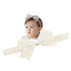 Rannyrena Lace Flower Bow Knot Baby Girls Headband Birthday Infant Wrap Elastic Baby Turban Hairband For Newborn Infant Toddler Kids Style 9