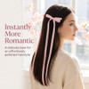 1Pc Pink Hair Clips Bow Hairpin Sweet Double Bow Hair Barrettes Clips And Barrettes Hair Clips For Women Girl Cute Braided Long Ribbon Hairs