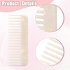 Salbsever Tortoise Shell Wide Tooth Detangling Comb For Women Large Handmade Comb For Curly Wet Dry Straight And Long Hair