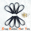 Feezent 16Pcs High Elasticity Snap Hair Ties For Thick Hair Natural Curly Hair And Braids Connectable Hair Rope No Slip Adjustsble Hairband