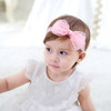 Rannyrena Baby Girl Bows Lace Headband Soft Cotton Tulle Hair Band Princess Infant Head Wrap Turban Ribbon Bow Knot Elastic Hair Accessory