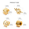 Xczyn Gold Hair Braids Dreadlock Non Piercing Ear Clip Beard Cuffs Clip Hair Accessories Styling Fashion Jewelry Gift Toos For Women Men