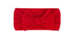 1Pc Red Velvet Elastic Stretchy Soft Bow Headbands Classic Knot Solid Color Wide Turban Knotted Big Bow Hairbands Headwraps Hair Accessories