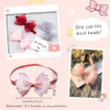 Rannyrena Cute Lace Bow Baby Girls Headbands Large Knot Hair Band Soft Chiffon Hairband Elastic Shower Hair Accessories For Newborn Infant