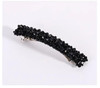 Black Rhinestone Hair Clips For Women Handmade Metal Barrettes With Crystal Accents Elegant Non Slip Hair Holders For Bridal Party And Daily