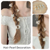 8 Pcs French Mini Pearl Hair Clips For Women Girls Resin Cute Claw Clips Non Slip Small Hair Styling Accessories