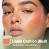 Geuufea Cushion Liquid Blush Cute Matte Blush For Cheeks Blendable Lightweight Face Makeup Moisturizing Cream Air Cushion For All Skin Tones