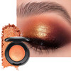 Kyda Orange Single Glitter Eyeshadow Super Pigmented Pearl Orange Eyeshadow Glitter Sparkly Shimmer Eye Shadow Compact Lasting Waterproof