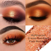 Kyda Orange Single Glitter Eyeshadow Super Pigmented Pearl Orange Eyeshadow Glitter Sparkly Shimmer Eye Shadow Compact Lasting Waterproof