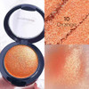 Kyda Orange Single Glitter Eyeshadow Super Pigmented Pearl Orange Eyeshadow Glitter Sparkly Shimmer Eye Shadow Compact Lasting Waterproof