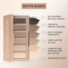 Bekoeen Neutral Nude Eyeshadow Palette With Mirror 6 Colors Eye Shadow Palettes Velvety Matte Finish Highly Pigmented Long Lasting Eye