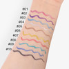 Dekrion Liquid Eyeliner Pen Waterproof Eyeliner Long Lasting Eyeliners Metallic Eyeliner Easy To Use White Black Red Brown Purple Colorful