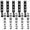 Nogeqi 10Pcs Soccer Hair Ties Elastic No Crease Ribbon