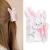 Easter Bunny Hair Clip Bunny Hair Claw Clips For Women For Thick Hair Cute White Rabbit Hair Barrettes Strong Hold Bunny Hair Accessories