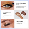 Eyeshadow Stick Shimmer And Matte Cream Eye Shadow Brightener Sticks