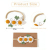 Agkvw Felt Daisy Baby Headband Two Groovy And Wild One Party Accessories Woodland Baby Headbands New Born Shooting Props Half Birthday