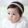 Asphinien Lace Flower Elastic Baby Girl Headbands Bow Hairbands Floral Crown Hair Accessories For Infants Toddlers Kids Birthday Party Baby