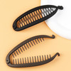 2Pcs Banana Clips For Women Thick Thin Hair Small Claw Clips Classic Banana Clip For Hair Curly Hair Styling Curly Lady Ponytail Retro