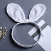 Zcyyys Baby Toddler Elastic Headband With Large Bendable Bunny Ears Easter Day Hair Band Hair Accessories Photography Headwear Tsfd72 White