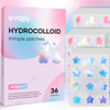 Avapy Pimple Patches For Face Cute Hydrocolloid Acne Patches Colorful Hologram Star Sport Stickers Zits And Blemish Pimple Patch With