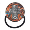 Emulily Western Cross Squash Blossom Hair Band And Tie Western Concho
