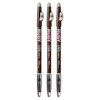 Ruby Kisses Gobrow Eyebrow Pencil Sharpenable Longwear Long Lasting Eyebrow Wooden Pencil For Natural Looking Brows 3 Pack Medium Brown