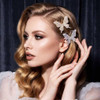 Bartosi Butterfly Hair Clips Gold Fancy Hair Clip Rhinestone Butterfly Hair Accessories For Women And Girls Pack Of 2
