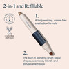 Tre Stique Shadow Crayon Refillable Eyeshadow Crayon With Built In Blending Brush Sustainable Shadow Makeup Clean Beauty Eyeshadow