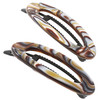 Camila Paris Cp3367 French Hair Barrettes For Women Onyx Side Slide In Metal Free Closure Flat Hair Clips For Fine Hair Strong Hold Grip No