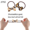 Brinie Tortoise Shell Hair Ties Bowknot Hair Scrunchies Elastic Hair Bands Styling Stretchy Ponytail Holders Hair Accessories For Women And
