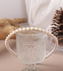 Yarn And Ink Women S Pearls Headbands Fashion Beaded Metal Headband Vintage Hair Accessories Non Slip For Women Girls Pearls Line