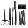 4 In 1 Eyebrow Grooming Kit With Razor Tweezer Scissor And Eyelash Curler