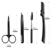 4 In 1 Eyebrow Grooming Kit With Razor Tweezer Scissor And Eyelash Curler