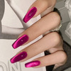 Ahamiou Hot Pink Cat Eye Gel Nail Polish 10Ml Magnetic Shimmer Gel Polish