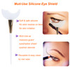 2 Pcs Mascara Guard Shields Eyelash Eyeline Eyeshadow Shield Guard Silicone Reusable Eye Makeup Tool Upper Lower Eye Guards To Prevent