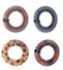 4 Pcs Circular Stretch Comb Plastic Circle Headband Round Multi Color