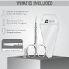 Zizzlon Cuticle Scissors Extra Fine Curved Stainless Steel Eyebrow Scissors Professional Grooming Scissors For Beard Nose Hair Eyelash