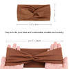 Aqokka Elastic Knotted Headbands For Women Criss Cross Head Bands For Women S Hair Non Slip Boho Wrap Twisted Hair Accessories