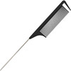 9.3 Rat Tail Comb For Hair Stylist Parting Combs For Braiding Hair Rattail Comb With Metal Stainless Steel Pintail For Sectioning Teasing