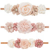 Baby Girl Flower Headbands Set Floral Elastic Hairband For Newborn Toddler
